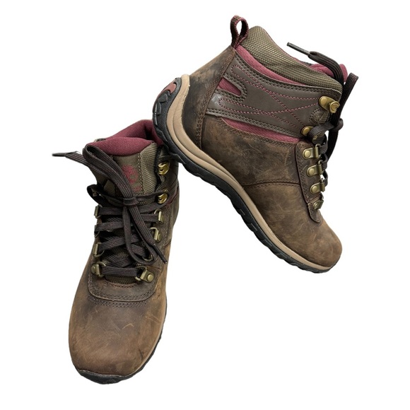 Timberland Women's Norwood Mid Brown Leather Waterproof Hiking Boots Size 6.5 - Picture 10 of 14